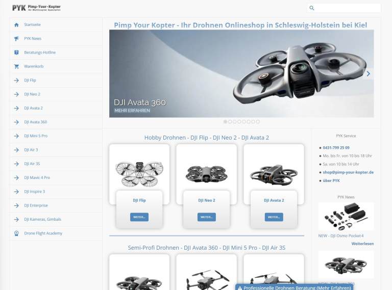 Neue PYK Page